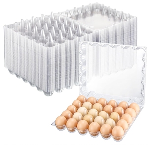 Nhà Máy Tùy Chỉnh 15 20 30 Lưới Trứng Bộ Sưu Tập Khay Vỉ Thực Phẩm Lưu Trữ Bao Bì Hộp Nhựa Khay Trứng Cho 30 Trứng - Product Image 1