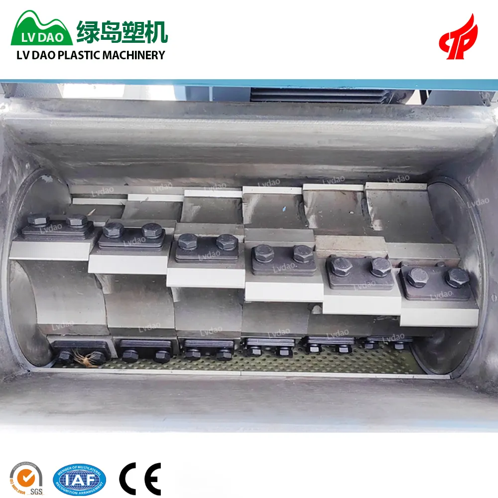 Triturador de plástico industrial chinês profissional para resíduos de HDPE LDPE PP PE triturador de plástico