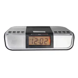 Reloj electrónico calendario perpetuo retroiluminación LED dormitorio con Radio FM
