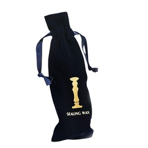 Sealing <b>Wax</b> <b>Seal</b> Velvet Bag 17x6cm Storage Drawstring For Craft Supplies - Product Image 3