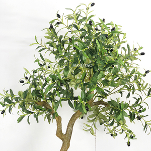Ventes en gros personnalisées en usine <span class=keywords><strong>d</strong></span>'oliviers artificiels uniques et de plantes en pot en plastique pour <span class=keywords><strong>d</strong></span>écorations de Pâques - Product Image 6