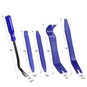 Kit de 5 attaches et clips automobiles en plastique neufs, sans rayures, pour démontage de garnitures de porte, tableau de bord et système audio – Outil de démontage de carrosserie - Product Image 1