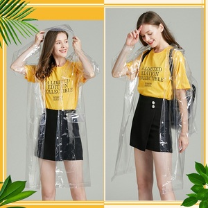 2025 Hot Áo Mưa Cá Tính Eva trong suốt Poncho Áo Mưa sinh viên người lớn Du Lịch Vành áo mưa - Product Image 2