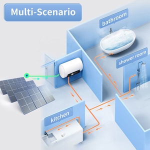 <span class=keywords><strong>Chauffe</strong></span>-<span class=keywords><strong>eau</strong></span> solaire photovoltaïque mural en métal 60-100L, économie d'énergie, usage domestique et VR, 2000W - Product Image 4
