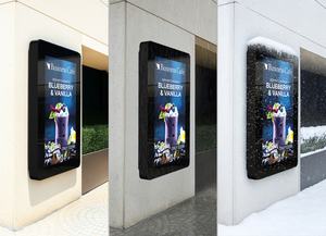 Pantalla de señalización Digital Lcd montada <span class=keywords><strong>en</strong></span> la pared para exteriores de 49 pulgadas, impermeable, promoción de tienda, pantalla de Monitor de publicidad Lcd IP56 - Product Image 2