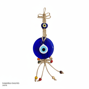 Evil Eye Macrame Ornament Creative and Novel Home Decoration (30x10cm) - Product Image 2