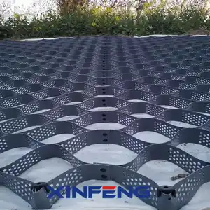 Xinfeng Geocell Pavers Bloqueio Geo células Areia Cor Geocell Ground Grid Paver