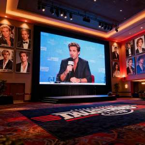 <span class=keywords><strong>Club</strong></span> de fans de célébrités, écran LED de 231 pouces, lieu de réunion pour signature, lecture de vidéos, œuvres et faits de la célébrité, conférence de presse, mur vidéo - Product Image 1