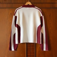 Sweat-shirt personnalisé pour homme, tricoté pour l'hiver, style streetwear, à manches longues, coupe ample, avec logo sur le devant