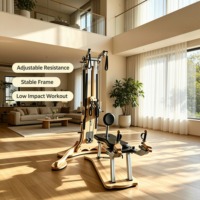 Lit de Pilates en bois de chêne, équipement de Pilates professionnel pour studio et domicile