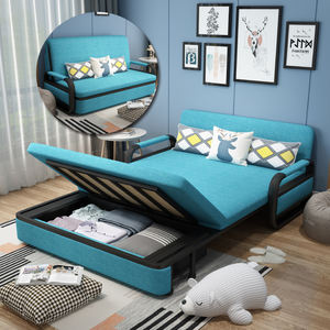 Ensemble Canapé-Lit Convertible Multifonctionnel Moderne Divan Pliable Dormeuse avec Caractéristiques Réglables Cadre en Métal et Rangement pour Utilisation à la Maison ou à l'Hôtel - Product Image 4