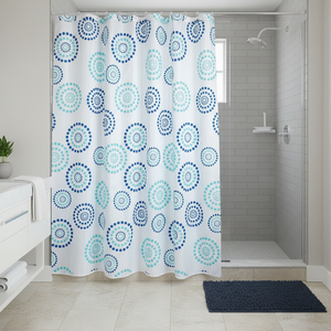 Tenda da Bagno in Poliestere. 180X200 CM BLU - Product Image 3
