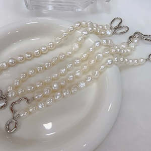 Baroque Natural <b>Pearl</b> <b>Bracelet</b> Elegant Beaded Bangle Accessory - Product Image 1