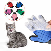 Gants en silicone pour le nettoyage des poils des chats et des chiens, gants en caoutchouc pour le toilettage des poils des chats et des chiens