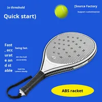 Raquette de tennis de table transfrontalière de style nouveau, poignée antidérapante en ABS, surface de raquette à haute élasticité, forme en goutte d'eau respirante, 16x19