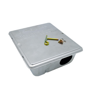 Station d'appât métallique pour le contrôle des rongeurs, noir, ruban, blanc, piège en métal <span class=keywords><strong>anti</strong></span>-RatsLive - Product Image 4