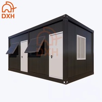 Daxiang fournisseur OEM ODM paquet plat maison conteneur préfabriqué portable 2 voitures double conteneur garage pour parking