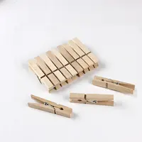 Wooden Clothes Pegs Pegs For Clothes Wooden Clips For Clothes Wooden Clothes Pegs Wood Clothespins 7.4cm 24pcs Per Pack