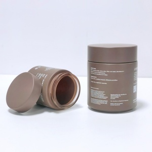 Hot Sales 100g 200g Custom Color Recyclable Cosmetic <b>Glass</b> Cream Jar <b>Containers</b> With Lids - Product Image 6