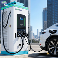 Nouvelle borne de recharge pour véhicules électriques Maxpower OCPP, 400 kW, refroidissement liquide, charge rapide DC 22 kW, station de recharge AC, 3 connecteurs