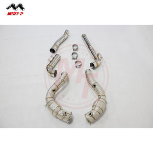 MERTOP RACE คุณภาพสูง SS304 Downpipe สำหรับ BEN Z AMG M178 C190 GT GTS GTC GTR ความร้อน Shield 2015-2017 Exhaust Downpipe - Product Image 2