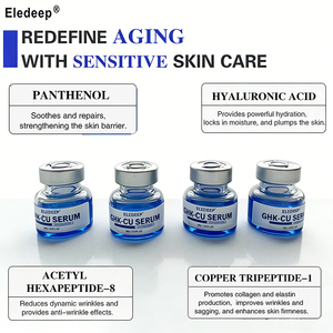 Suero <span class=keywords><strong>L</strong></span> GHK-CU Antienvejecimiento y Rejuvenecedor/Reparación de la Barrera Cutánea/Suavizante para Piel Sensible/Hidratación Profunda y Retención de Humedad/Efecto Lifting - Product Image 1
