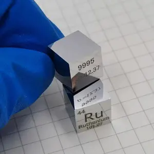 99.95% Ruthenium cube /ruthenium square target, ruthenium pellet, Ruthenium metal ingot