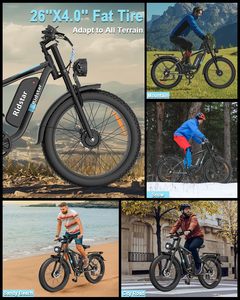 26 Inch EBike Fast 48V Mtb E Bike Fat Tire Dual Motor Moped Mountain Dirt for Adults Q20 UL2849 CE Q20 - Product Image 6