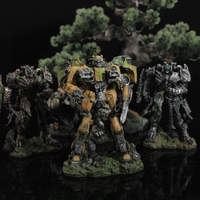Dekorasi Akuarium Seri Mecha Keren, Ornamen Gua Persembunyian Ikan Cupang Robot Resin untuk Akuarium