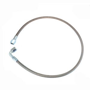 Tuyau d'huile <span class=keywords><strong>turbo</strong></span> haute <span class=keywords><strong>pression</strong></span> en acier inoxydable doublé de PTFE AN4 droit/90 °   Accessoires - Product Image 2