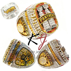 Anello del Campionato di Hockey <span class=keywords><strong>Flori</strong></span> 2025 di Alta Qualità, Placcato in Oro 18K con Pietra Naturale, Vendita all'Ingrosso del Produttore - Product Image 2