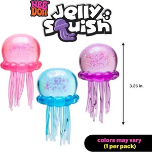 Jouet Squishy Méduse Scintillante, Méduse Translucide, Balle Anti-Stress, Jouet Réaliste Créature Marine, Soulagement du Stress, Entraînement de la Concentration - Product Image 1