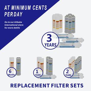 Hệ thống lọc nước uống dưới bồn rửa <span class=keywords><strong>3</strong></span> giai đoạn bao gồm bộ lọc thay thế 10 "<span class=keywords><strong>PP</strong></span> 5um khối carbon & Bộ lọc carbon nội tuyến - Product Image 6