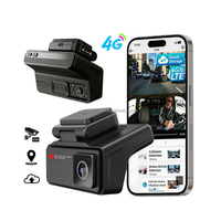 Caméra de tableau de bord intelligente 4G avec carte SIM, double enregistrement 2K, surveillance de stationnement 24h/24, radar intégré, suivi GPS et partage via application pour véhicules