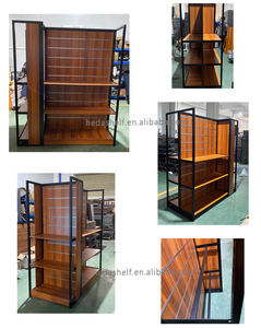 Fabricante de exhibición de madera estantes estante de madera de <span class=keywords><strong>daiso</strong></span> / miniso / nome estante de la tienda estante de supermercado - Product Image 5