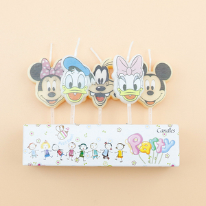 Hot bán phim hoạt hình Donald vịt hình bánh sinh nhật NẾN 5 PCS SET cho trẻ em - Product Image 3