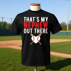 C'est mon neveu qui est là-bas, t-shirt de baseball, cadeau pour la fête des mères - Product Image 3