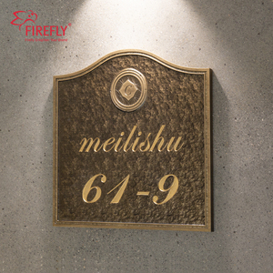 Plaque de porte de villa <span class=keywords><strong>en</strong></span> métal personnalisée, numéro de maison, plaque d'adresse <span class=keywords><strong>en</strong></span> aluminium antique, plaque nominative extérieure, numéro de maison résidentiel - Product Image 4