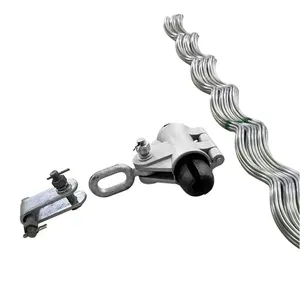 Зажим Подвески ADSS зажим Подвески предварительно скрученный оптический кабель Фитинги 100 метр span tangent подвеска зажим