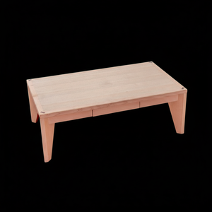 Table basse japonaise en bois Hinoki avec finition naturelle pour meubles de salon et de maison - Product Image 1
