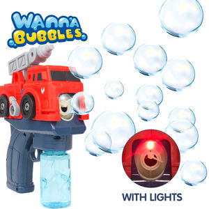 Новая электрическая машинка-выдуватель мыльных пузырей WANNA BUBBLES, игрушка-конструктор с подсветкой, музыкой и 2 флаконами по 60 мл раствора для мыльных пузырей - Product Image 4