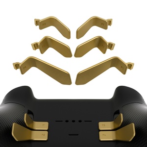 EXtremeRate ปุ่มเปลี่ยนด้านหลังสีทองเมทัลลิกแบบถอดเปลี่ยนได้ สำหรับคอนโทรลเลอร์ Xbox One Elite และ Elite Series 2 - Product Image 3