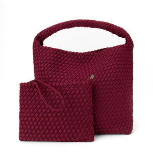 NUOVA COLLEZIONE <span class=keywords><strong>DONNA</strong></span>: BORSE IN NEOPRENE <span class=keywords><strong>BORDEAUX</strong></span>, BORSE A MANO E A TRACOLLO CON PICCOLO PORTAFOGLIO - Product Image 4