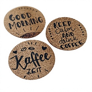 Posavasos Decorativos de Madera Ecológicos Estilo Bohemio, Manteles Individuales, Artesanías Personalizadas, Juegos de Regalo, Grosor de 8 mm/10 mm, Varios Tamaños - Product Image 4