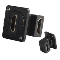 Módulos de inserción hembra de aleación de zinc tipo D para VGA/USB/Cat5e/Cat6A/Cat7/Teléfono/Red, módulos de placa frontal de pared tipo 86 para gabinetes