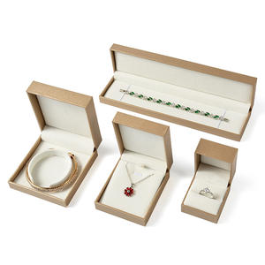 Boîte à bijoux en papier artisanal de luxe en similicuir, personnalisable, rectangulaire ou carrée, fournisseur <span class=keywords><strong>d</strong></span>'<span class=keywords><strong>or</strong></span> - Product Image 6