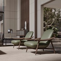 Fauteuil inclinable moderne en bois massif et cuir synthétique de style nordique, luxe léger, pour salon, chambre à coucher, meubles de maison