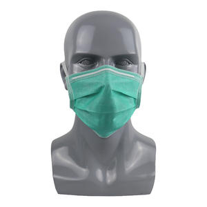 Atar en la cabeza Loop Medical <span class=keywords><strong>Dental</strong></span> Consumibles Nivel 2 3 Azul Verde Personalizado 3 capas Mascarilla quirúrgica desechable con 510K - Product Image 2