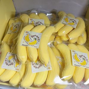 Banana Shape PU Squishy Toy Soft Slow Rising Stress Relief <b>Fidget</b> Tool for Kids Party Favors Factory Direct Wholesale - Product Image 1