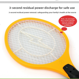 Raquette anti-moustiques USB avec grille de sécurité à 3 couches, tapette électrique portative rechargeable pour usage domestique - Product Image 3